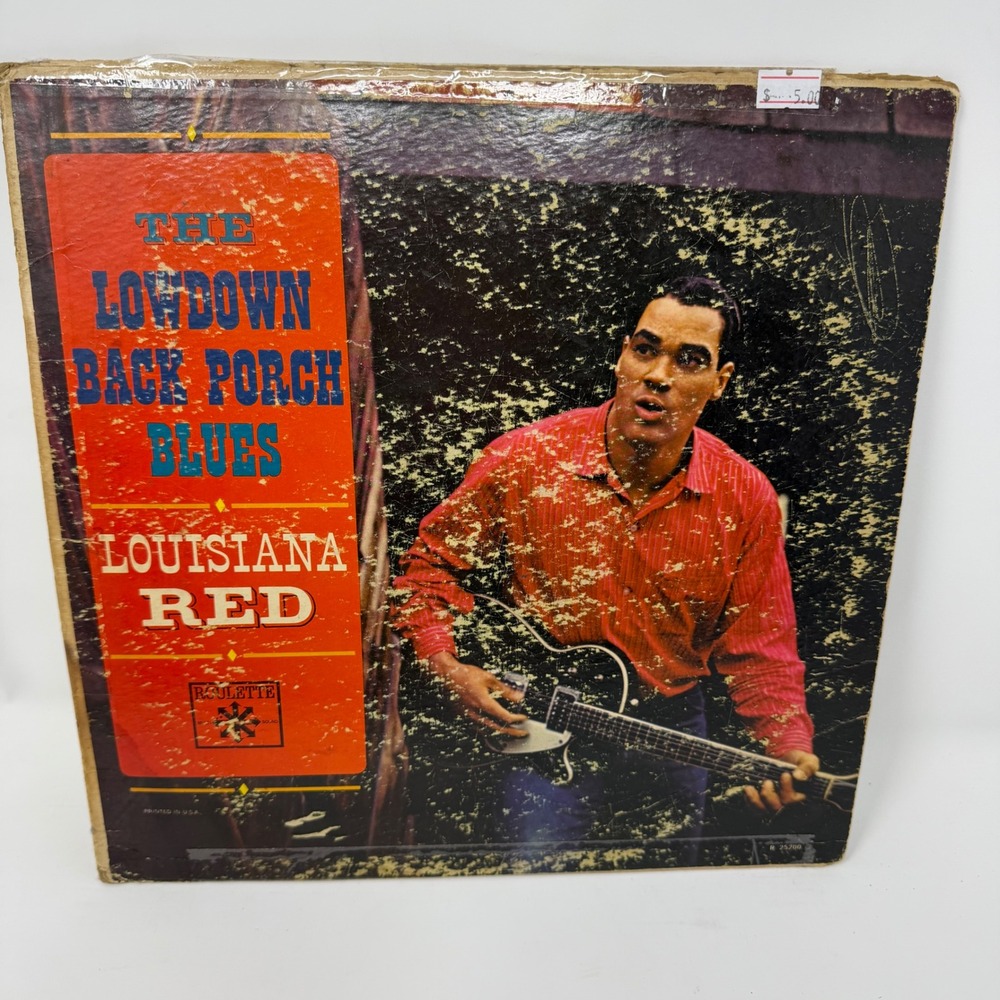 Louisiana‎ Red The Lowdown Back Porch Blues Vinyl Record Roulette Records